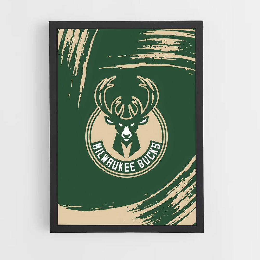 Poster Milwaukee bucks – affiche Basketball (vue 2)